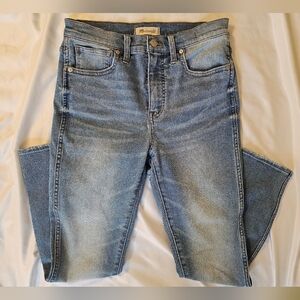 Madewell 10" High-rise Skinny Crop- Blue, Size 28